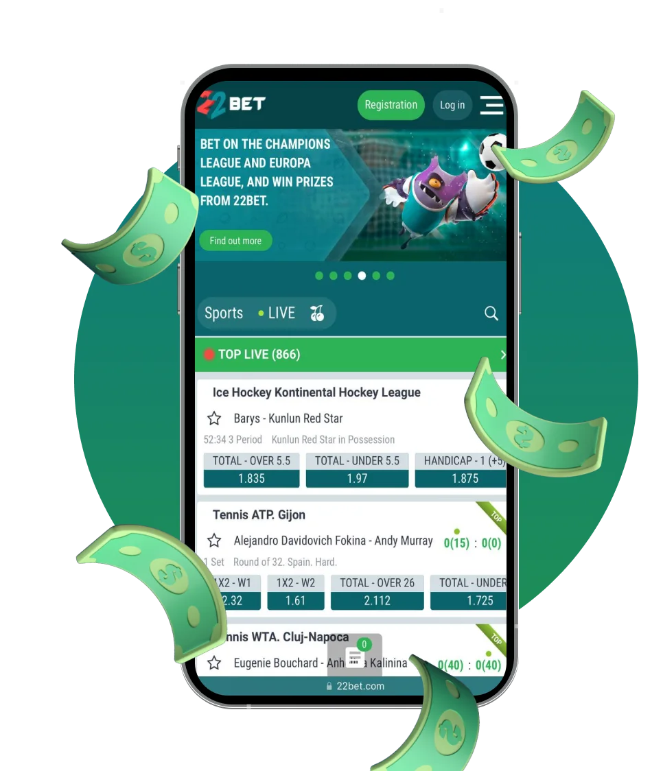 22Bet Aplicación Móvil